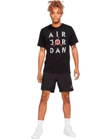 JORDAN T-SHIRT À MANCHES COURTES DD5265 NOIR POUR HOMME 010