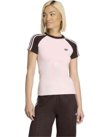 ADIDAS SST KURZARM-T-SHIRT FÜR DAMEN IN ROSA SANPIN-AUCOME-SANPIN