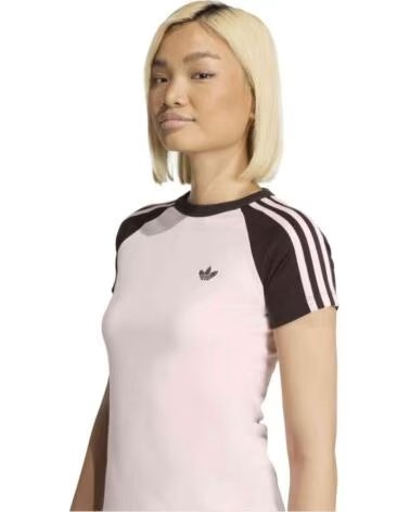 ADIDAS SST KURZARM-T-SHIRT FÜR DAMEN IN ROSA SANPIN-AUCOME-SANPIN