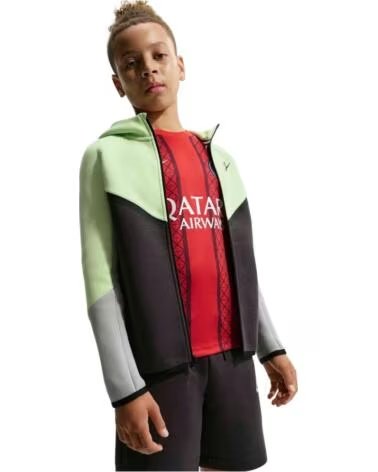 NIKE VESTE SPORTSWEAR TECH FLEECE GREEN