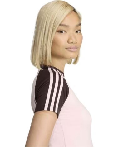 ADIDAS SST KURZARM-T-SHIRT FÜR DAMEN IN ROSA SANPIN-AUCOME-SANPIN