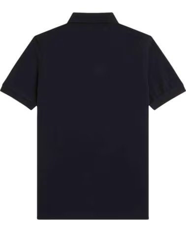 FRED PERRY POLO DE MANGA CORTA M6000 NEGRO-CARAMELO OSCURO