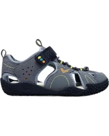 PABLOSKY SANDÁLIAS INFANTIS 985810 CINZA AZUL GRIS NARAN