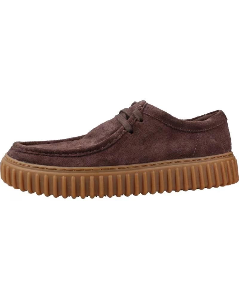 CLARKS 180273 WILDLEDER MOKASSINS IN BRAUN DRKBRWN
