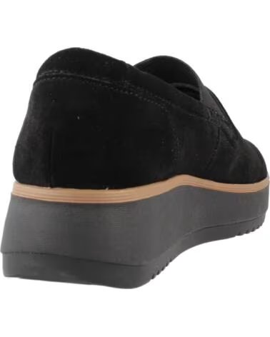 CLARKS MOCASSINS FEMININOS 26180118C CAMURÇA PRETO BLACK