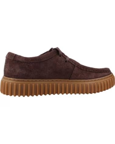 CLARKS 180273 WILDLEDER MOKASSINS IN BRAUN DRKBRWN