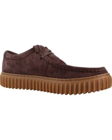 CLARKS 180273 WILDLEDER MOKASSINS IN BRAUN DRKBRWN
