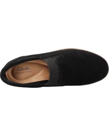 CLARKS MOCASSINS FEMININOS 26180118C CAMURÇA PRETO BLACK