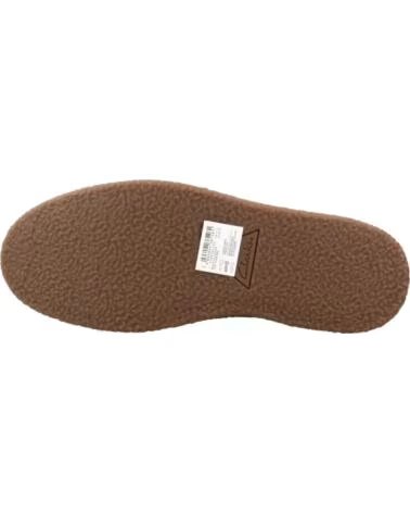CLARKS 26183418C LEATHER SNEAKERS IN BROWN BESWAX