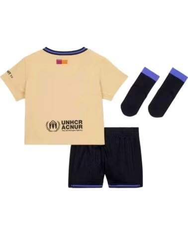 NIKE CONJUNTO SEGUNDA EQUIPACIÓN FC BARCELONA 2025-26 BEBÉ