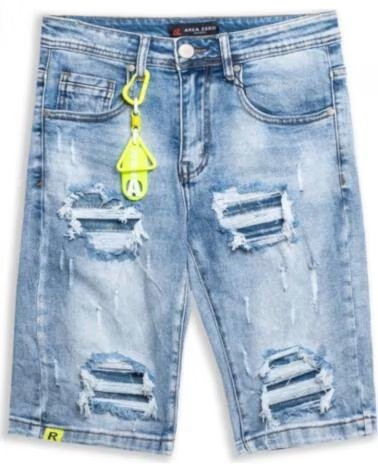 OVER STREET BERMUDA IN JEANS AREA ZERO STW BROKEN SHORT EFFETTO CONSUMATO VARIOS COLORES