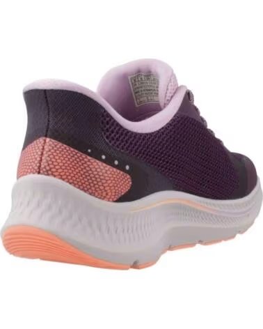 SKECHERS BASKETS 128619-DKPR POUR FEMME EN VIOLET DARK PURPLE TEXTILE-TRIM