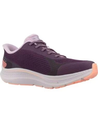 SKECHERS BASKETS 128619-DKPR POUR FEMME EN VIOLET DARK PURPLE TEXTILE-TRIM