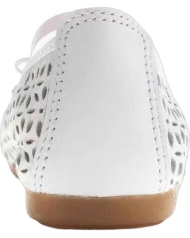 PABLOSKY BALLERINE 358100 BIANCHE IN PELLE CON ELASTICO BLANCO DE PIEL CON ELáSTICO