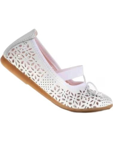 PABLOSKY BALLERINE 358100 BIANCHE IN PELLE CON ELASTICO BLANCO DE PIEL CON ELáSTICO