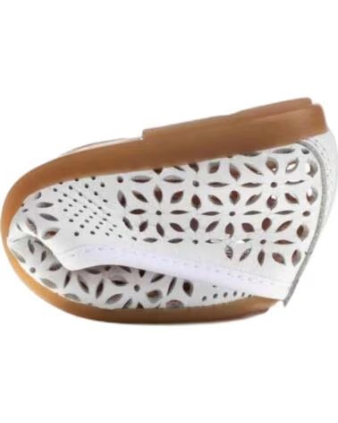PABLOSKY BALLERINE 358100 BIANCHE IN PELLE CON ELASTICO BLANCO DE PIEL CON ELáSTICO