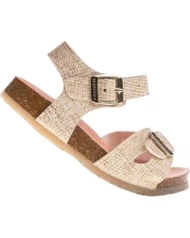 PABLOSKY SANDALIAS 439933 EN PARA MUJER BEIGE DE MATERIALES RECICLADOS CON HEBILLA 439933