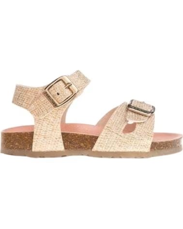 PABLOSKY SANDALIAS 439933 EN PARA MUJER BEIGE DE MATERIALES RECICLADOS CON HEBILLA 439933