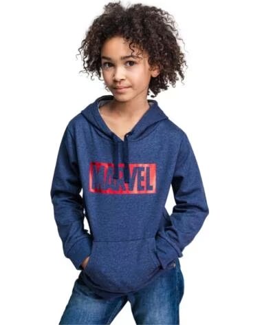 ARTESANIA CERDA SUDADERA CON CAPUCHA MARVEL PARA NIÑOS AZUL