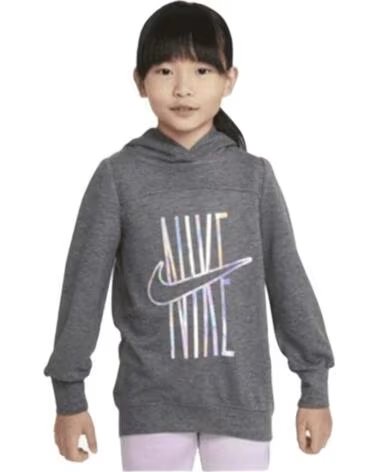 NIKE FELPA CON CAPPUCCIO 36I086-C81 PER BAMBINI GRIS