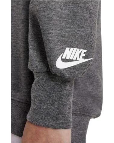 NIKE FELPA CON CAPPUCCIO 36I086-C81 PER BAMBINI GRIS
