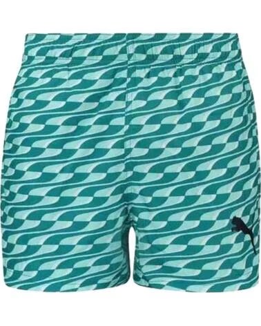 PUMA SHORTS MIT WELLENMUSTER VERDE