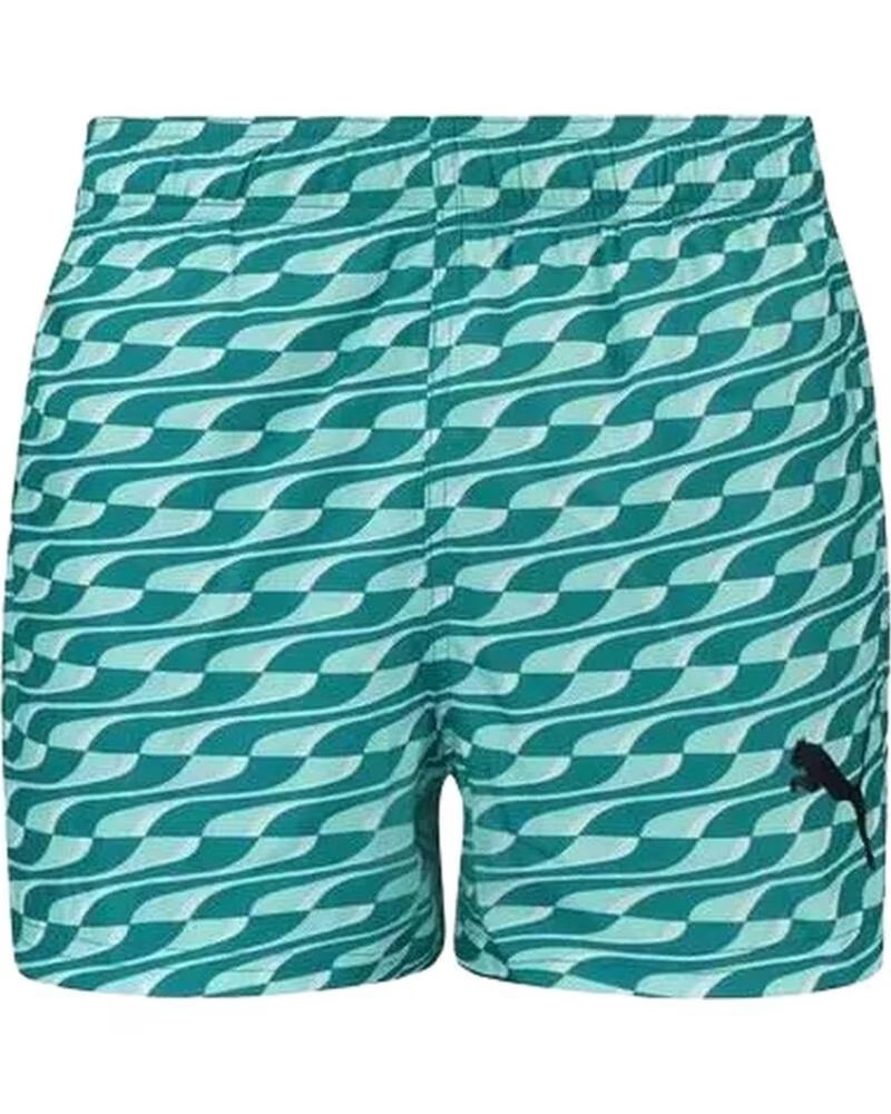 PUMA SHORTS MIT WELLENMUSTER VERDE