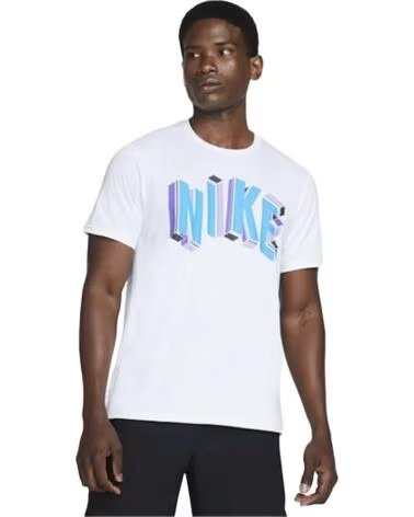 NIKE CAMISETA DM6666-100 DE MANGA CORTA BLANCO