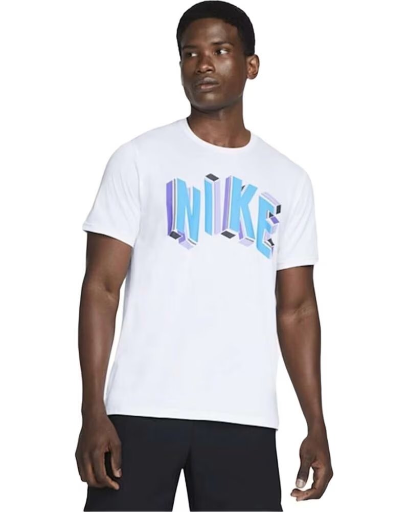 NIKE CAMISETA DM6666-100 DE MANGA CORTA BLANCO