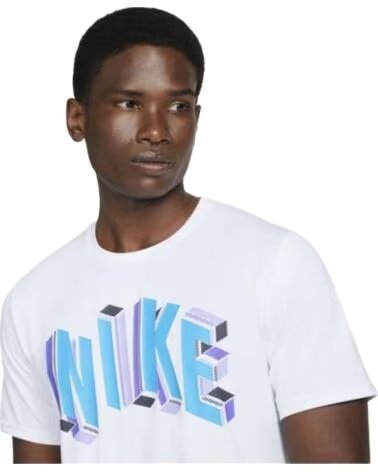 NIKE CAMISETA DM6666-100 DE MANGA CORTA BLANCO