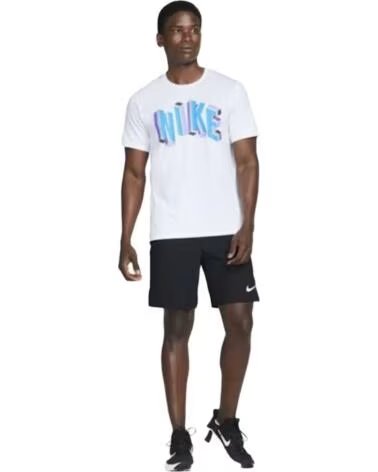 NIKE CAMISETA DM6666-100 DE MANGA CORTA BLANCO