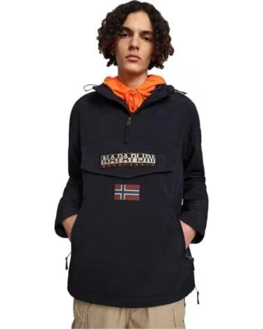NAPAPIJRI ABRIGO RAINFOREST PARA HOMBRE, COLOR NEGRO