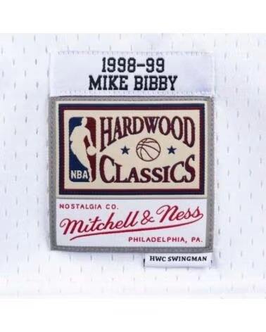 MITCHELL NESS CANOTTA & VANCOUVER GRIZZLIES MIKE BIBBY 1998-99 HARDWOOD CLASSICS BLANCO