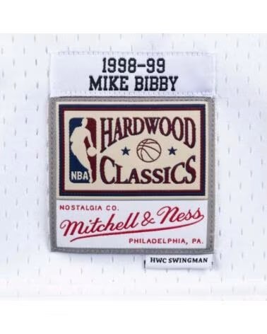 MITCHELL NESS CANOTTA & VANCOUVER GRIZZLIES MIKE BIBBY 1998-99 HARDWOOD CLASSICS BLANCO