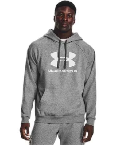 UNDER ARMOUR FELPA CON CAPPUCCIO 1379758-025 GRIGIA MULTICOLOR