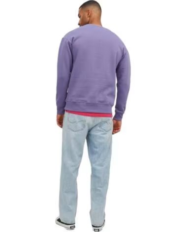 JACK AND JONES SWEATSHIRT & 12242366 COM ESTAMPADO GRÁFICO MORADO