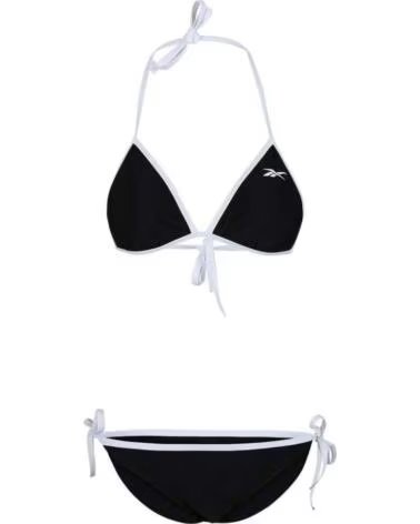 REEBOK BIKINI POUR FEMME, DESIGN SPORTIF NOIR ET BLANC NEGRO