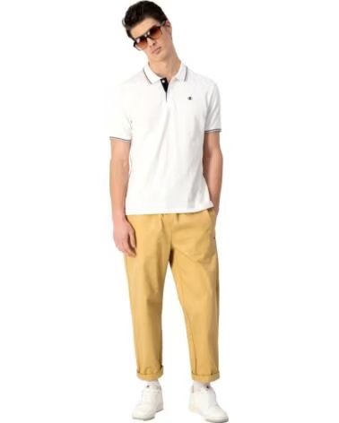 CHAMPION 218755-WW001 KURZARM-POLOSHIRT BLANCO