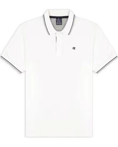 CHAMPION 218755-WW001 KURZARM-POLOSHIRT BLANCO