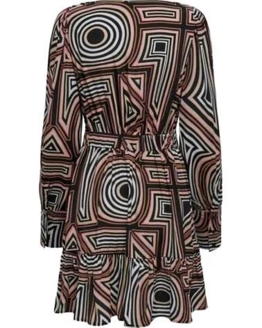 ONLY VESTIDO 15301433 DE MANGA LARGA CON ESTAMPADO GEOMÉTRICO MULTICOLOR