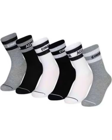 CONVERSE SOCKEN UC0156-042 MEHRFARBIG UNISEX 6ER-PACK MULTICOLOR