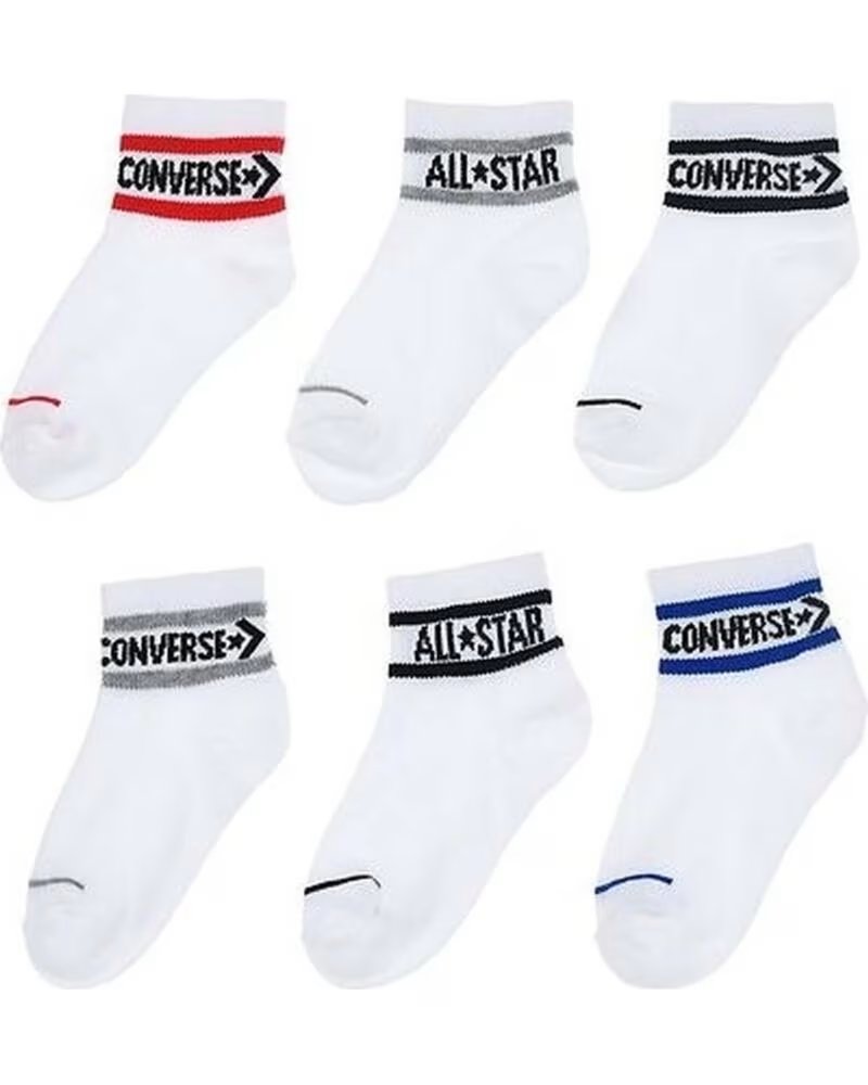 CONVERSE MEIAS CURTAS WC0155-001 BRANCAS PARA MULHER MULTICOLOR
