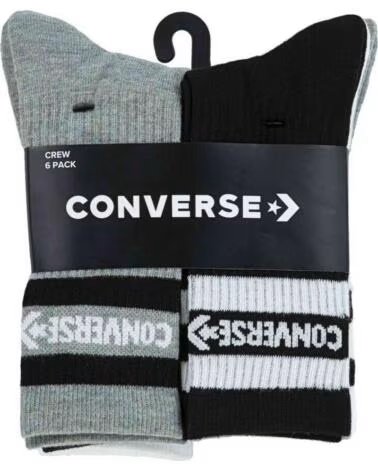 CONVERSE SOCKEN UC0156-042 MEHRFARBIG UNISEX 6ER-PACK MULTICOLOR
