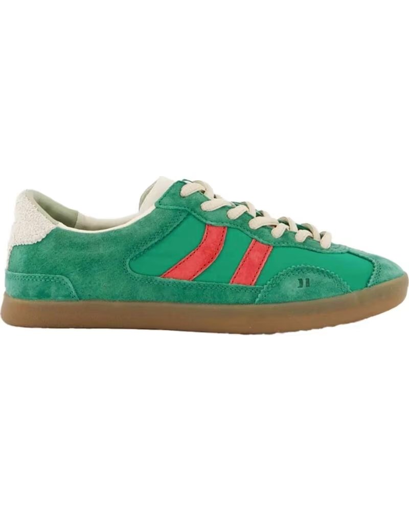 COOLWAY ZAPATILLAS KIZUNA UNISEX VERDE Y ROJO NAPA BLANCO