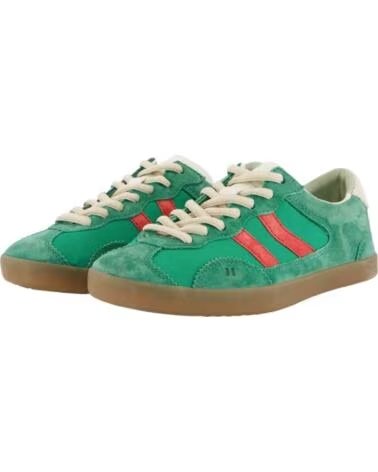 COOLWAY ZAPATILLAS KIZUNA UNISEX VERDE Y ROJO NAPA BLANCO