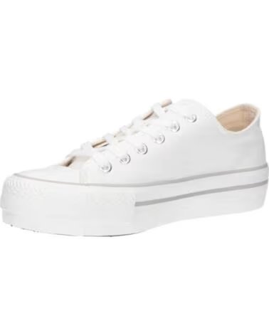 MTNG ZAPATILLAS MUSTANG 60173-I222 EN BLANCO PARA MUJER CANVAS BLANCO