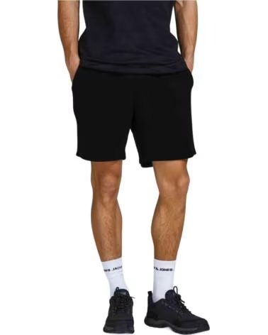 JACK AND JONES PANTALON CORTO JACKJONES SHORT SWEAT GORDON EN NEGRO PARA HOMBRE BLACK