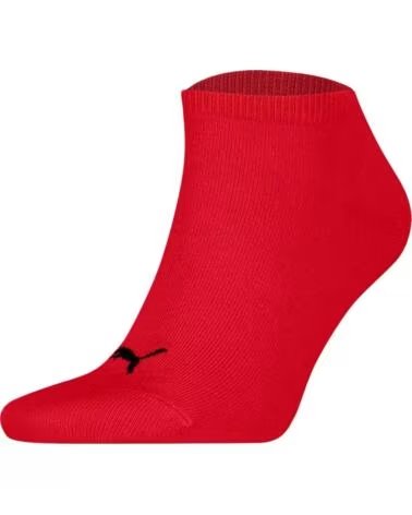 PUMA PACK DE CALCETINES CORTOS 701231277-232 NEGRO ROJO GRIS