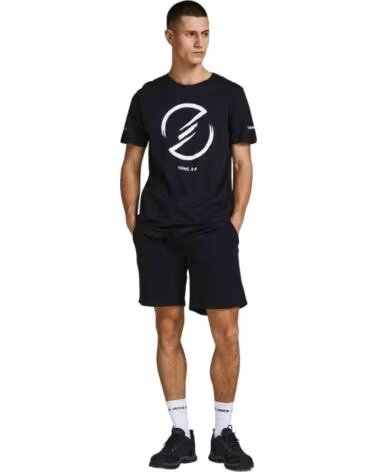 JACK AND JONES PANTALON CORTO JACKJONES SHORT SWEAT GORDON EN NEGRO PARA HOMBRE BLACK