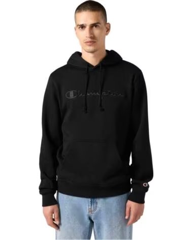 CHAMPION SUDADERA CON CAPUCHA HOODED SWEATSHIRT EN NEGRO PARA HOMBRE NBK